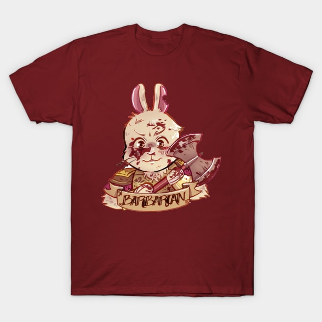 Barbarian - TTRPG Buns Series T-Shirt by ShoonaBee